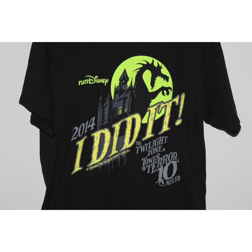 Champion Run Disney 2014 I DID IT Twilight Zone Tower of Terror T-shirt Medium - Picture 4 of 15
